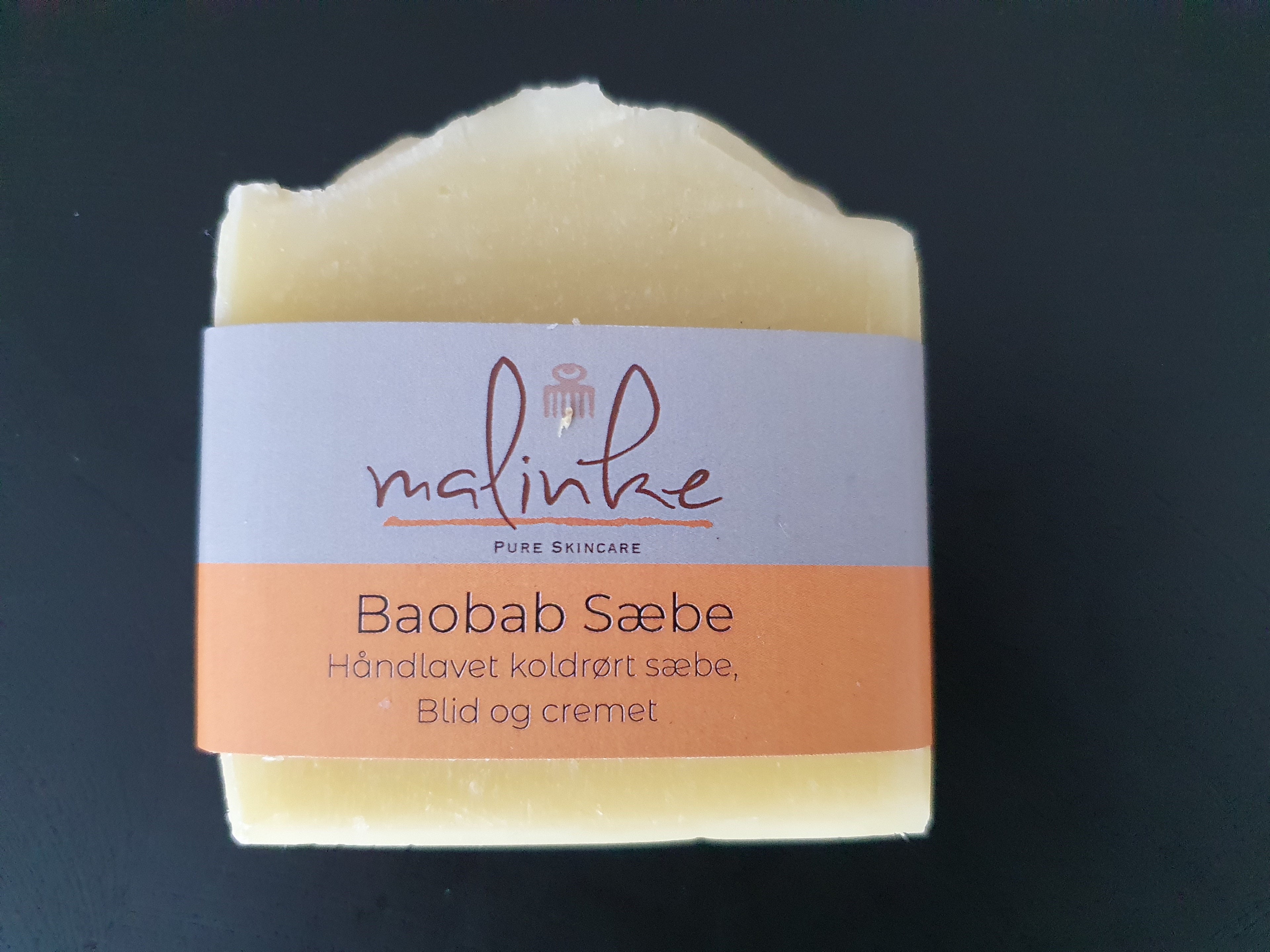 Malinke Baobab Sæbe – håndlavet koldrørt sæbe, blid og cremet