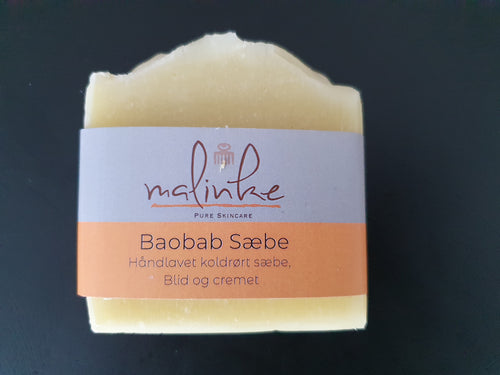 Malinke Baobab Sæbe – håndlavet koldrørt sæbe, blid og cremet