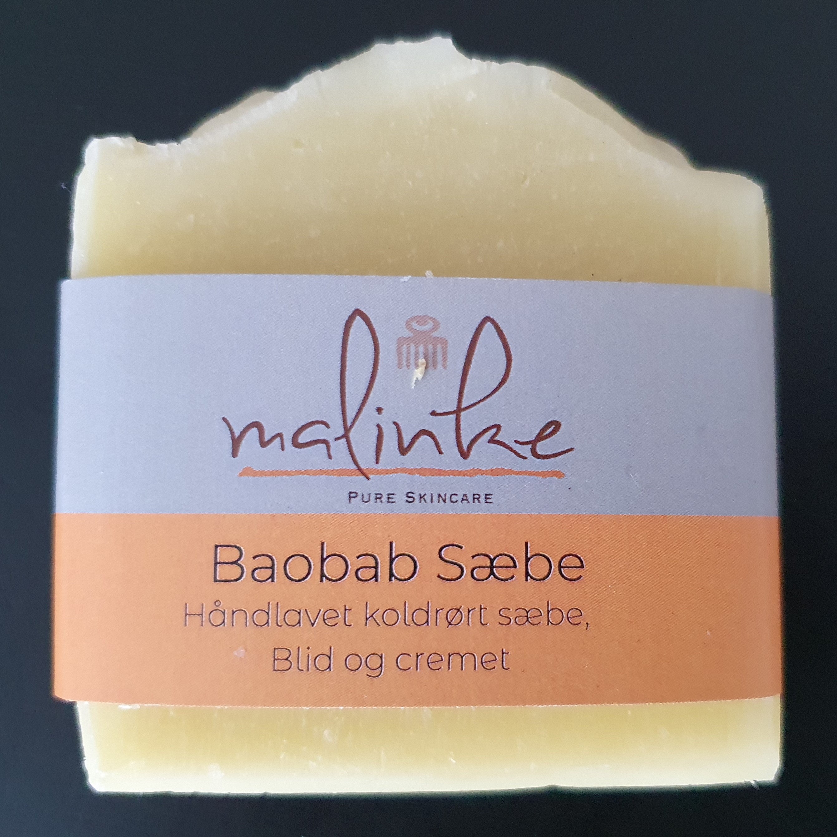 Malinke Baobab Sæbe – håndlavet koldrørt sæbe, blid og cremet