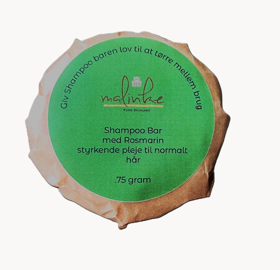 Malinke Shampoo Bar med Rosmarin 75 g